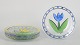 Ulrica Hydman Vallien for Kosta Boda, set of six plates.