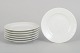 Axel Salto for Royal Copenhagen, set of seven side plates.