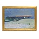 Aabenraa Antikvitetshandel presents: Sven Havsteen-Mikkelsen, 1912-99, oil on canvas. Signed. Winterlandscape. ...