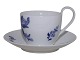 Blue Flower BraidedCup with high handle