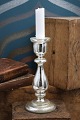 Antique, 19th century candlestick in mouth-blown Mercury ...