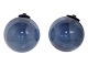 HolmegaardBlue decoration ball 9 cm.