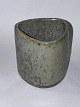 Triangular ceramic vase by Arne Bang