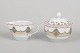 Royal Copenhagen Christmas Joy, sugar bowl and creamer.