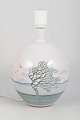 Unique Danish ceramic lamp, signed Leif.