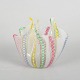 Murano, latticino fazzoletto bowl.