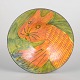 Lone Wienberg Hansen, wall-mounted bowl with cat motif.