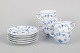 Royal Copenhagen, Blue Fluted Plain, set of five coffee ...