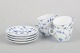 Royal Copenhagen, Blue Fluted Plain, set of four coffee ...