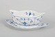 Royal Copenhagen, Blue Fluted Plain, sauceboat on stand.