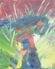 L'Art presents: Lars Bertle, oil on board, listed Swedish visual artist.