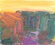 L'Art presents: Lars Bertle, “Höstkväll”, oil on board, listed Swedish visual artist.