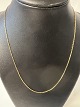 Necklace Anchor facet 8 kt. gold.Length 45.5 cm