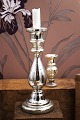 K&Co. presents: Large 19th century candlestick in Mercury Glass with old patina. Height: 25.5cm...