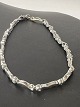 Bracelet in 14 carat white gold with inlaid ...