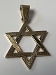 Star of David pendant in 14 Kt. gold.Height 3.3 cm.