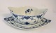 Royal Copenhagen. Blue fluted, half lace. Sauce bowl. ...