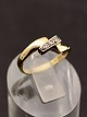 14 carat gold ring with small diamonds