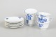 Royal Copenhagen, Blue Flower Angular, set of six coffee ...