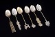L'Art presents: Set of six Hong Kong souvenir spoons in gilt silver.