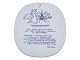 Royal CopenhagenPiet Hein plate with poem (gruk) in ...