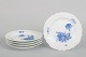 Royal Copenhagen Blue Flower Curved, set of five salad ...
