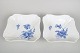 Royal Copenhagen Blue Flower Curved, pair of square bowls.