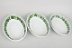 Meissen, set of three serving bowls with vine leaf pattern.
