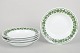 L'Art presents: Meissen, set of five deep plates with vine leaf pattern.