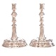 Pair of large silber candlesticks by A. Michelsen, ...