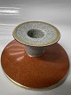 Antik Huset presents: Royal Copenhagen Craquele (Krakele), red / gray candlestick.No. 212 - 3335.