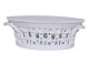 White Flora DanicaOval fruit basket from 1850-1893
