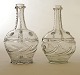 Pair of Norwegian carafes by Gjøvig circa 1810. H: 19,8cm