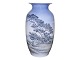 Antik K presents: Royal CopenhagenLarge vase featuring a landscape with a field fence and the coast.