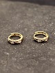 14 carat gold ear clip with clear stones