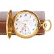 18kt gold Audemars Freres pocket watch with the coat of ...