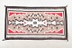 North American Navajo carpet with geometric motifs, ...