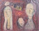 Tadashi Asoma, oil on canvas, listed Japanese modernist.