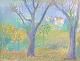 Vuokko Johansen, landscape, oil on canvas, listed Danish ...