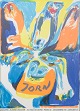 Asger Jorn, exhibition poster, listed Danish visual artist.