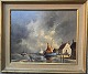 Gudrun Sibbons: Bustle in a coastal town