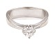 Georg Jensen 18kt Whitegold Ring with a diamond of 0,55 ...