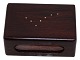 Rosewood box for a large matchbox, featuring small ...