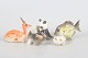L'Art presents: Lomonosov, set of five animal figurines.