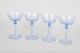 L'Art presents: Murano set of four champagne coupes, mid-20th century.