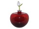 Possible Swedish art glassRed glass perfume bottle ...