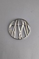 Georg Jensen Sterling Silver + 18 ct Gold Anniversary Brooch