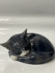 Royal Copenhagen, Figurine Sleeping Cat.No. 422.