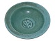 Antik K presents: SaxboBowl with green glaze and ferret motif