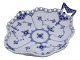 Blue Fluted Full LaceRare tray with handle